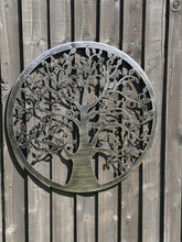 Charger l'image dans la galerie, Handmade silver tree of life wall art indoors/outdoors 60cm - Marissa's Garden & Gift