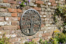 Laden Sie das Bild in den Galerie-Viewer, Handmade silver tree of life wall art indoors/outdoors 60cm