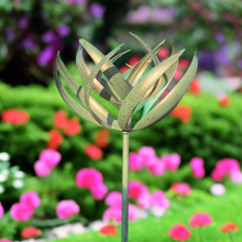 Load image into Gallery viewer, Burghley garden wind sculpture spinner verdigris - Marissa's Garden & Gift