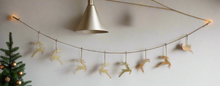 Charger l'image dans la galerie, Handmade powder coated hanging gold reindeer garland measuring 150 x 22x 1cm - Marissa's Garden & Gift