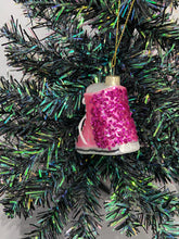 Indlæs billede til gallerivisning Glass Christmas pink glitter trainer shoe Christmas bauble tree hanging decoration/christmas/seasonal/ glass hanging item - Marissa's Garden & Gift