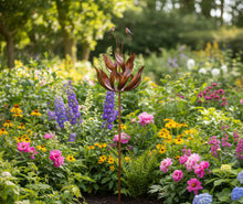 Load image into Gallery viewer, Robins of Sherwood bronze powder coated windsculpture/ windspinner garden ornament - Marissa's Garden & Gift