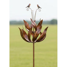 Load image into Gallery viewer, Robins of Sherwood bronze powder coated windsculpture/ windspinner garden ornament - Marissa's Garden & Gift