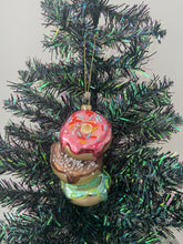 Load image into Gallery viewer, Christmas glass stacking donuts decoration/christmas/seasonal/ glass hanging item - Marissa's Garden & Gift