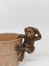 Load image into Gallery viewer, Polyresin pair of bronze coloured monkey pot hangers - Marissa's Garden & Gift