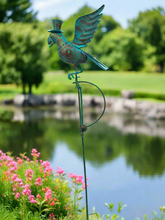 Load image into Gallery viewer, Handmade powder coated parrot sculpture rocker 164cm tall - Marissa's Garden & Gift