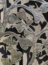 Indlæs billede til gallerivisning Handmade silver tree of life wall art with heart in the middle with two lovebirds indoors/outdoors 60cm - Marissa's Garden & Gift