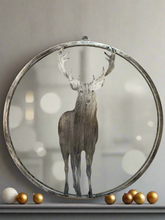 Afbeelding in Gallery-weergave laden, Handmade reindeer silver wall art for indoors/outdoors 30 x 1 x 32cm - Marissa's Garden & Gift