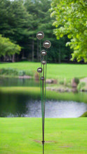 Load image into Gallery viewer, Handmade stainless steel balls rusty poles garden decor,Metal garden decor, metal yard art, outdoor metal decor,metal garden sculpture 180cm - Marissa's Garden & Gift
