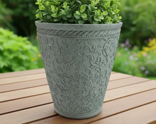 Load image into Gallery viewer, 29cm Blenheim pale blue flower pot