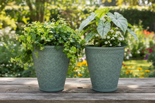 Load image into Gallery viewer, 29cm Blenheim pale blue flower pot
