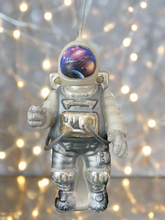 Load image into Gallery viewer, Glass Christmas astronaut Christmas bauble tree hanging decoration/christmas/seasonal/ glass hanging item - Marissa's Garden & Gift