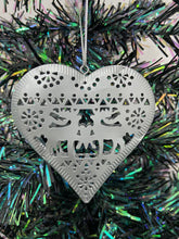 Load image into Gallery viewer, Handmade selection of ten hanging Christmas tree metal powder coated hanging tree ornaments. - Marissa's Garden & Gift