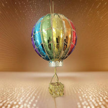 Load image into Gallery viewer, Glass Christmas hot air balloon Christmas bauble tree hanging decoration/christmas/seasonal/ glass hanging item - Marissa's Garden & Gift