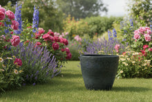 Load image into Gallery viewer, 27cm Buckingham dark grey coloured flower pot