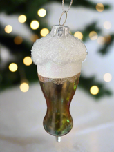 Load image into Gallery viewer, Glass beer/pint bauble tree hanging decoration/Christmas/seasonal/ glass hanging item - Marissa's Garden & Gift