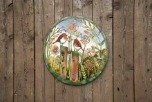 Laden Sie das Bild in den Galerie-Viewer, Handmade rusty 60cm wall plaque acrylic mirror of robin birds Tree Wall Plaque, Rusted coloured Metal, Garden/indoor Wall Art with peeling effect - Marissa's Garden & Gift