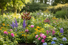 Load image into Gallery viewer, Robins of Sherwood bronze powder coated windsculpture/ windspinner garden ornament - Marissa's Garden & Gift