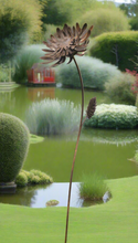 Load image into Gallery viewer, Handmade rusty garden/outdoor metal Amaranthus flower 120cm garden sculpture - Marissa's Garden & Gift