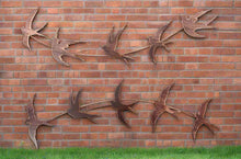 Afbeelding in Gallery-weergave laden, Handmade bronze Metal garden/indoor/outdoor Swallow Wall Art in flight - Marissa's Garden & Gift