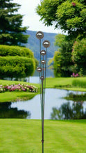 Load image into Gallery viewer, Handmade stainless steel balls rusty poles garden decor,Metal garden decor, metal yard art, outdoor metal decor,metal garden sculpture 180cm - Marissa's Garden & Gift