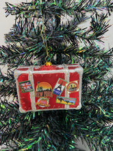 Charger l'image dans la galerie, Glass Christmas travellers suitcase bauble tree hanging decoration/christmas/seasonal/ glass hanging item - Marissa's Garden & Gift