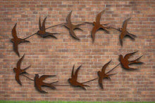 Afbeelding in Gallery-weergave laden, Handmade rusty Metal garden/outdoor Swallow Wall Art in flight - Marissa's Garden & Gift
