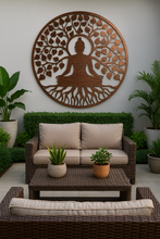 Afbeelding in Gallery-weergave laden, Handmade 80cm bronze metal Wall Plaque, colourful Metal, Garden/indoor Wall Art powder coated steel - Marissa's Garden & Gift