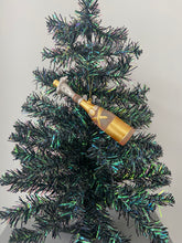 Indlæs billede til gallerivisning Glass champagne bottle bauble tree hanging decoration/christmas/seasonal/ glass hanging item - Marissa's Garden & Gift