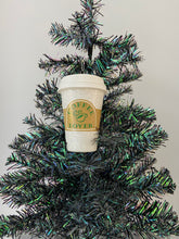 Load image into Gallery viewer, Coffee cup hanging decoration/christmas/seasonal/ glass hanging item - Marissa's Garden & Gift