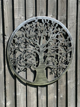 Laden Sie das Bild in den Galerie-Viewer, Handmade silver tree of life wall art indoors/outdoors 60cm - Marissa's Garden & Gift