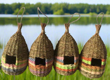 Load image into Gallery viewer, Handmade teardrop shaped bird nest measuring 13x28cm - Marissa's Garden & Gift