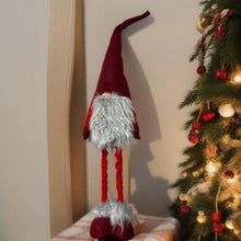 Load image into Gallery viewer, Handmade extending legs red and grey gonk 106cm - Marissa's Garden & Gift