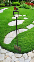 Load image into Gallery viewer, Handmade powder coated robin on a fork sculpture 105cm tall - Marissa's Garden & Gift