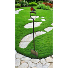 Load image into Gallery viewer, Handmade powder coated robin on a fork sculpture 105cm tall - Marissa's Garden & Gift