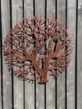 Indlæs billede til gallerivisning Tree of life bronze with a black touch wall art for outdoors and indoors 60cm - Marissa's Garden & Gift