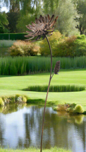 Load image into Gallery viewer, Handmade rusty garden/outdoor metal Amaranthus flower 120cm garden sculpture - Marissa's Garden & Gift