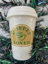 Load image into Gallery viewer, Coffee cup hanging decoration/christmas/seasonal/ glass hanging item - Marissa's Garden & Gift