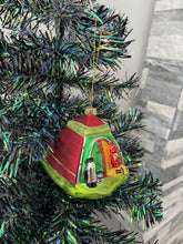 Load image into Gallery viewer, Glass Christmas camping tent/campers tent Christmas bauble tree hanging decoration/christmas/seasonal/ glass hanging item - Marissa's Garden & Gift