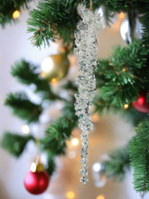 Charger l'image dans la galerie, Handmade christmas tree hanging icicle measuring 4 x 2.5 x 23.5cm 4 pieces - Marissa's Garden & Gift