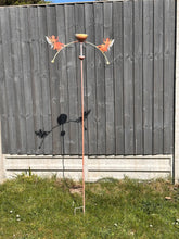 Load image into Gallery viewer, Handmade powder coated fairy sculpture rocker and rain catcher standing at 150cm tall - Marissa's Garden & Gift