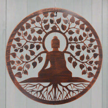 Charger l'image dans la galerie, Handmade bronze 40cm budha tree of life with roots wall art suitable for indoors/outdoors anniversary/birthday gift - Marissa's Garden & Gift
