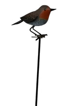 Load image into Gallery viewer, Handmade powder coated Robin on a pole sculpture 130cm tall - Marissa's Garden & Gift