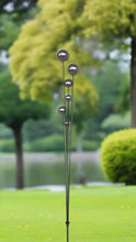 Load image into Gallery viewer, Handmade stainless steel balls rusty poles garden decor,Metal garden decor, metal yard art, outdoor metal decor,metal garden sculpture 180cm - Marissa's Garden & Gift