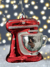 Load image into Gallery viewer, Christmas bakers mixer hanging decoration/christmas/seasonal/ glass hanging item - Marissa's Garden & Gift