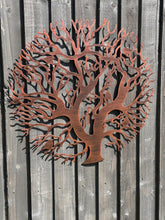 Indlæs billede til gallerivisning Tree of life bronze with a black touch wall art for outdoors and indoors 60cm - Marissa's Garden & Gift