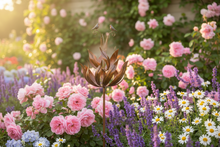 Load image into Gallery viewer, Robins of Sherwood bronze powder coated windsculpture/ windspinner garden ornament - Marissa's Garden & Gift