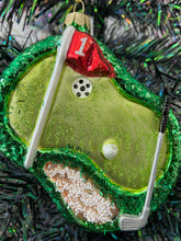 Indlæs billede til gallerivisning Glass Christmas golf course Christmas bauble tree hanging decoration/christmas/seasonal/ glass hanging item - Marissa's Garden & Gift