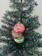 Load image into Gallery viewer, Christmas glass stacking donuts decoration/christmas/seasonal/ glass hanging item - Marissa's Garden & Gift