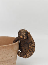 Load image into Gallery viewer, Polyresin pair of bronze coloured hedgehog pot hangers - Marissa's Garden & Gift